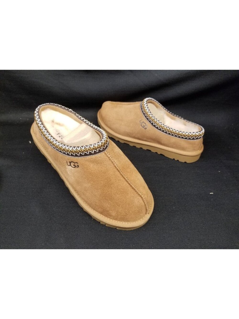 UGG Men's Tasman II Slippers Suede Chestnut Size 8 DISPLAY MODEL/NO BOX!